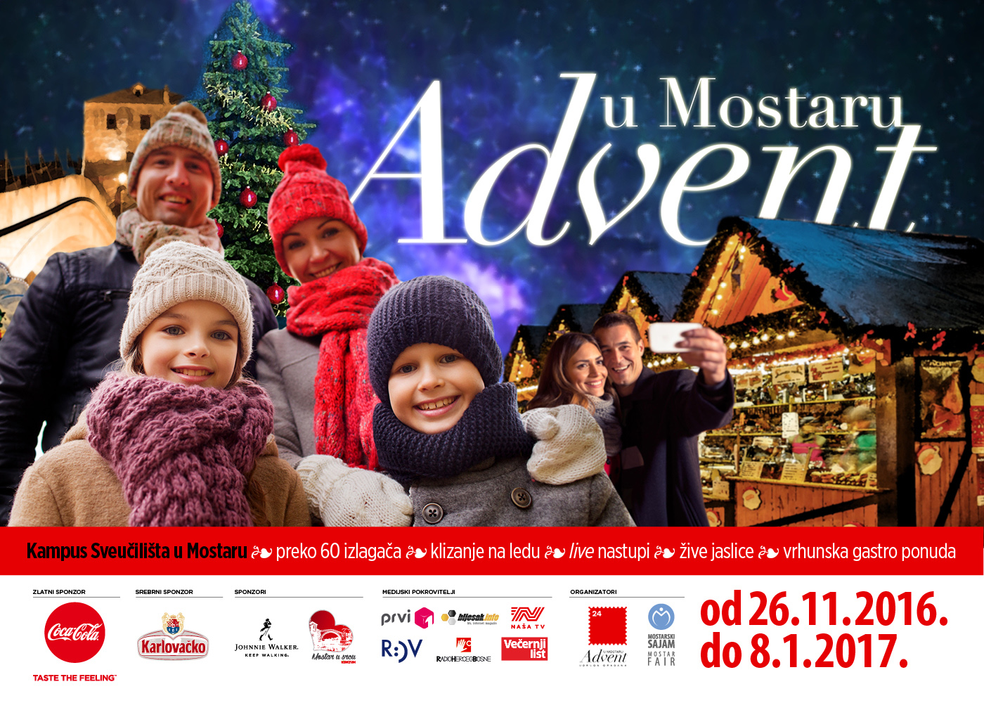 Vizualni identitet za Advent u Mostaru, shift brand design