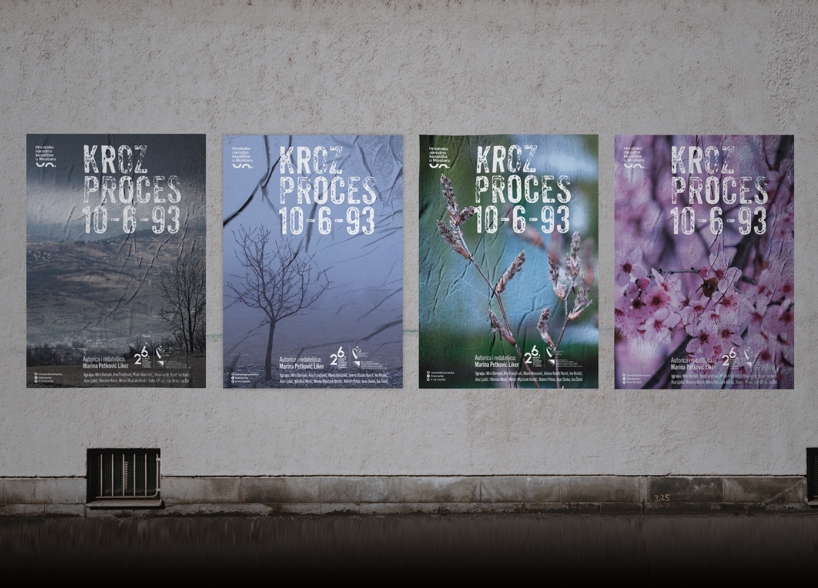 Dizajn plakata za predstavu «Kroz proces 10-6-93» Hrvatskog narodnog kazališta u Mostaru