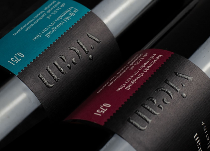 Logotype and Label Design for Vican Wines 