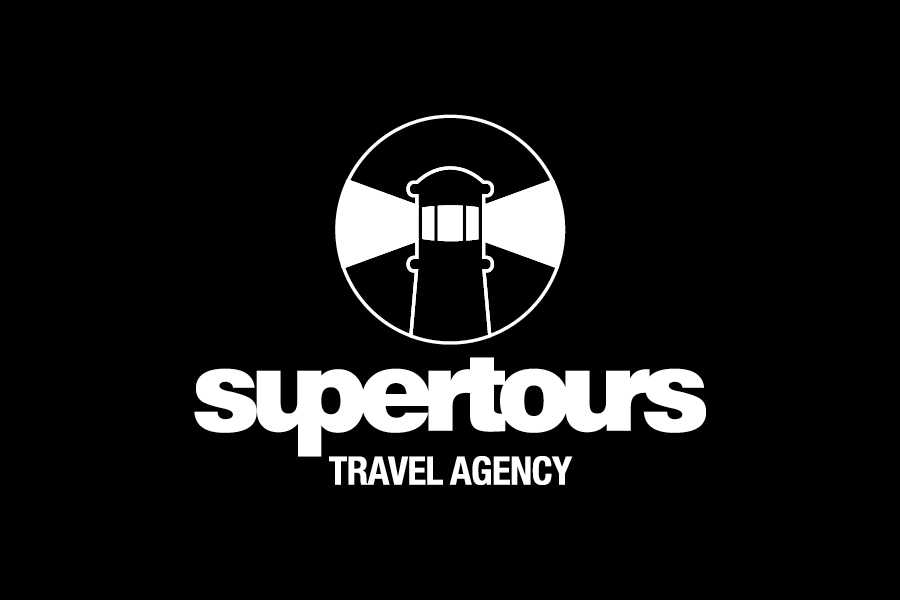 Vizualni identitet turističke agencije supertours shift dizajn