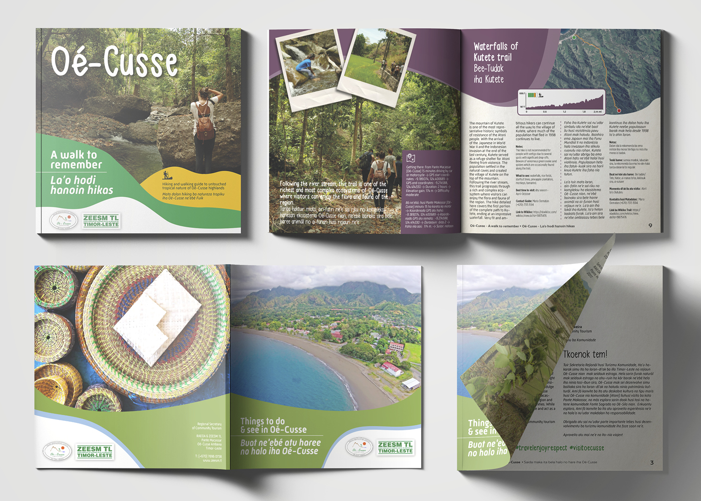 Brochure Cover Design and Brochure Layout for Oe-Cusse Region in East Timor
