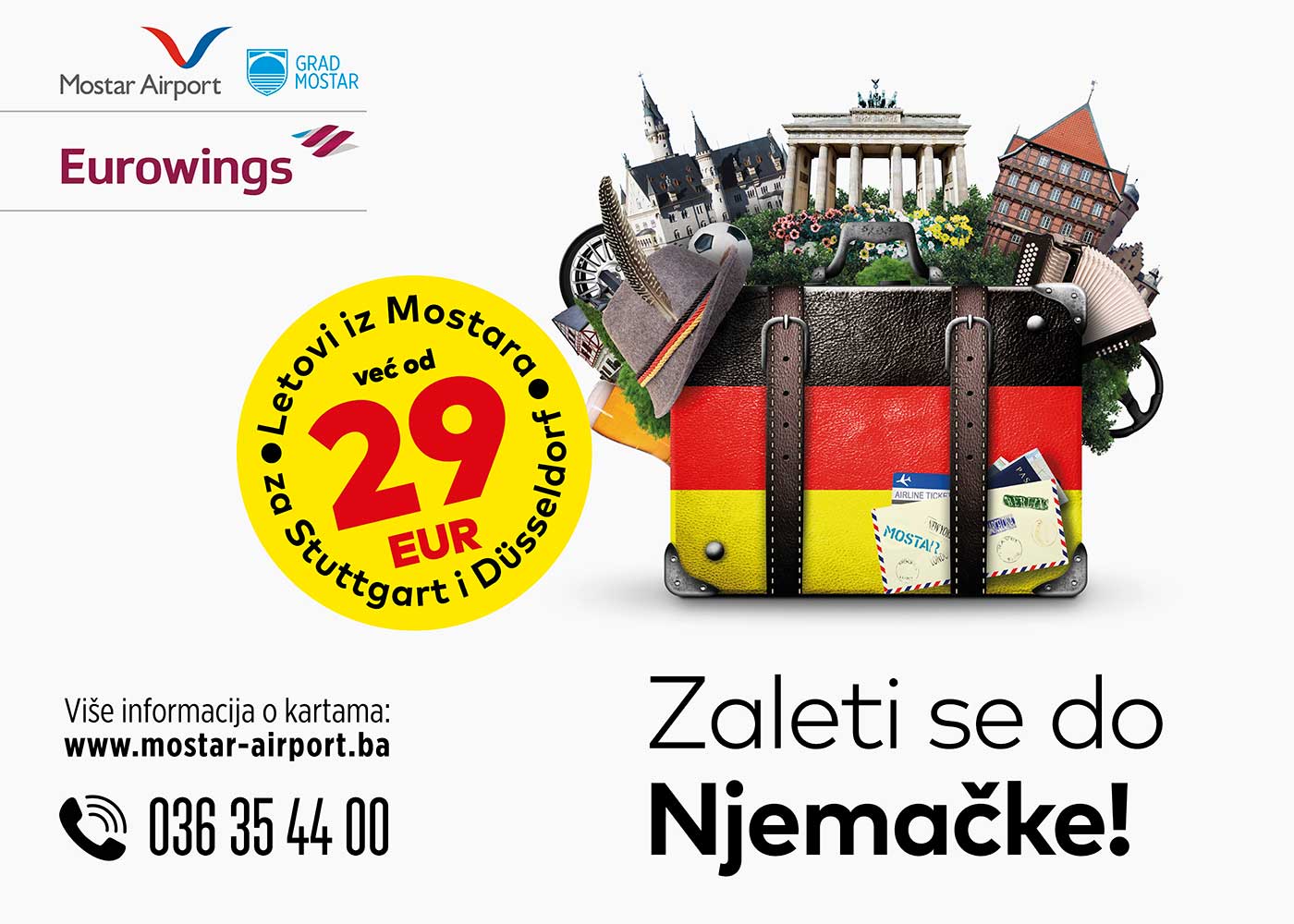 Zaleti se do Njemačke! – idejno rješenje kampanje Zračne luke Mostar Zaleti se do Njemačke! – idejno rješenje kampanje Zračne luke Mostar